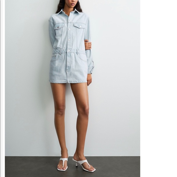 ZARA NWT Denim Dress - Picture 11 of 13